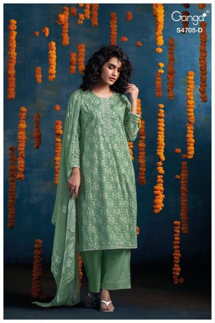 Ganga athena 4705 dress material wholesale market in jaipur